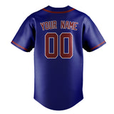 Custom Sky Blue & Crimson Red Colors Design Sports Baseball Jersey