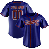 Custom Sky Blue & Crimson Red Colors Design Sports Baseball Jersey