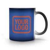 Custom Sky Blue Copper Rose Magic Mug