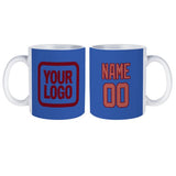 Custom Sky Blue Copper Rose Mug