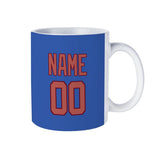 Custom Sky Blue Copper Rose Mug