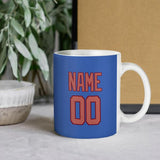 Custom Sky Blue Copper Rose Mug