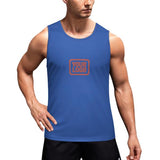 Custom Sky Blue Copper Rose Men's Tank Top