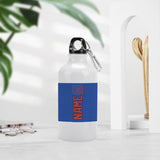 Custom Sky Blue Copper Rose Sports Bottle