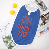 Custom Sky Blue Copper Rose Pet Vest