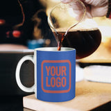 Custom Sky Blue Copper Rose Mug