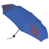 Custom Sky Blue Coral Red Automatic Umbrella