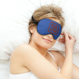 Custom Sky Blue Coral Red Sleep Mask
