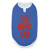 Custom Sky Blue Orange Red Pet Vest