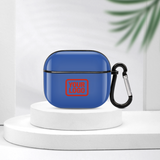 Custom Sky Blue Orange Red AirPods Case (3rd Generation)