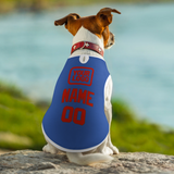 Custom Sky Blue Orange Red Pet Vest