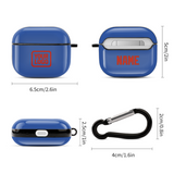 Custom Sky Blue Orange Red AirPods Case (3rd Generation)