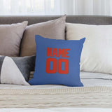 Custom Sky Blue Orange Red Pillowcase