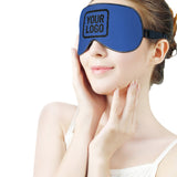 Custom Sky Blue Black Sleep Mask