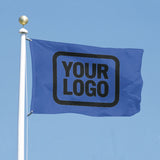 Custom Sky Blue Black Flag
