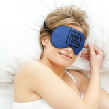 Custom Sky Blue Black Sleep Mask