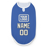 Custom Sky Blue Cream Pet Vest