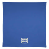 Custom Sky Blue Black Square Table Cloth