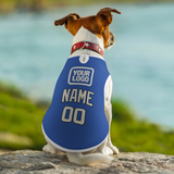 Custom Sky Blue Cream Pet Vest