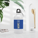 Custom Sky Blue Cream Sports Bottle