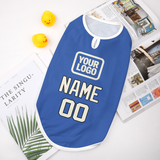 Custom Sky Blue Cream Pet Vest