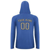 Custom Sky Blue Gray UV-Hoodie