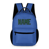 Custom Sky Blue Green Kids Backpack