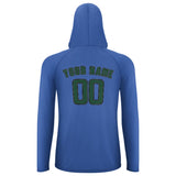 Custom Sky Blue Green UV-Hoodie