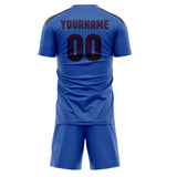 Custom Sky Blue Purple Soccer Jersey