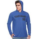 Custom Sky Blue Blue UV-Hoodie