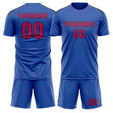 Custom Sky Blue Pink Soccer Jersey