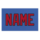 Custom Sky Blue Red Beach Towel