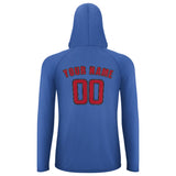 Custom Sky Blue Red UV-Hoodie