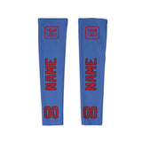 Custom Sky Blue Red Arm Sleeve