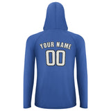 Custom Sky Blue White UV-Hoodie