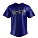 Custom Sky Blue & Black Colors Design Sports Baseball Jersey