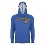Custom Sky Blue Yellow UV-Hoodie
