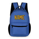 Custom Sky Blue Yellow Kids Backpack