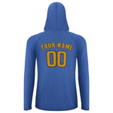 Custom Sky Blue Yellow UV-Hoodie