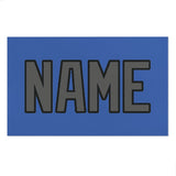 Custom Sky Blue Dark Grey Beach Towel