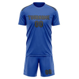 Custom Sky Blue Dark Grey Soccer Jersey