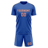 Custom Sky Blue Light Pink Soccer Jersey