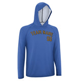Custom Sky Blue Khaki UV-Hoodie