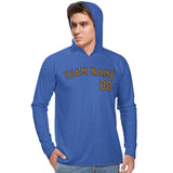 Custom Sky Blue Khaki UV-Hoodie