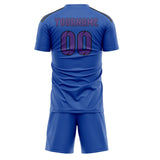 Custom Sky Blue Light Purple Soccer Jersey