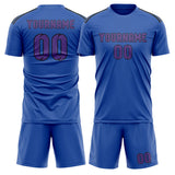 Custom Sky Blue Light Purple Soccer Jersey