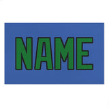 Custom Sky Blue Emerald Green Beach Towel