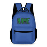 Custom Sky Blue Emerald Green Kids Backpack