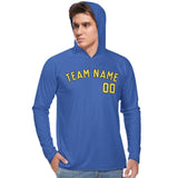 Custom Sky Blue Light Yellow UV-Hoodie