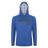 Custom Sky Blue Blue Green UV-Hoodie